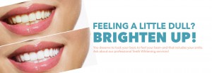 Ask about our professional teeth whitening services!